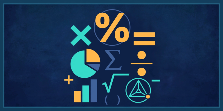 GST formula symbols on a board, illustration for the NZ GST formula guide