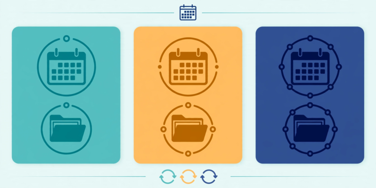 Calendar showing GST filing frequencies, illustration for the NZ GST filing frequency checker